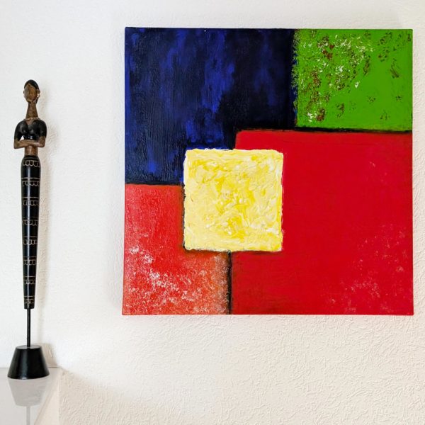 PXL_20250727_135836249 Bild Handgemalt Acryl Leinwand 70x70 cm Rechtecke