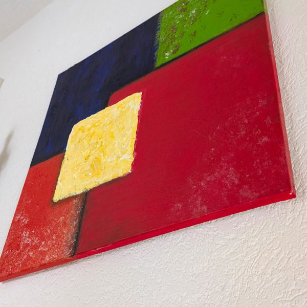 PXL_20250727_135934786 Bild Handgemalt Acryl Leinwand 70x70 cm Rechtecke