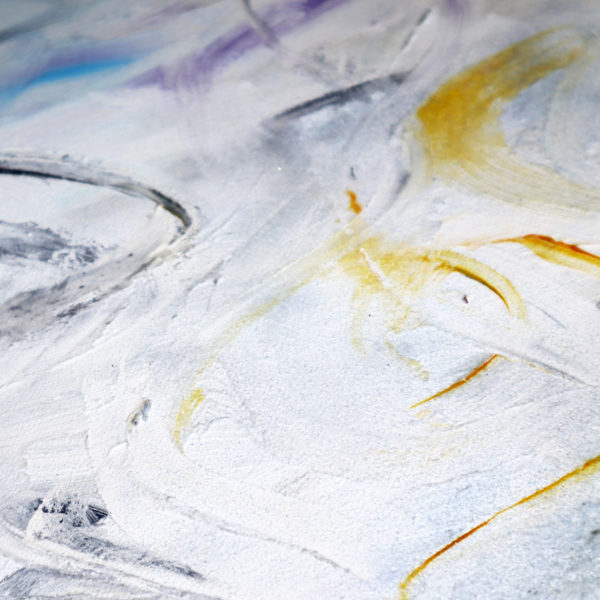 Skihang-8 Bild Handgemalt Acryl Leinwand 40x80 cm Abstrakt