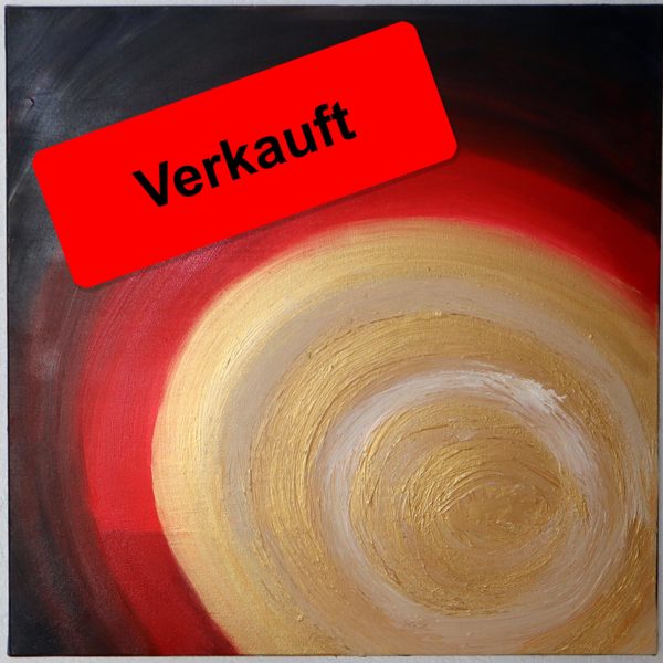 verkauf-2t Bild Handgemalt Acryl Leinwand 70x70 cm "Sonne"