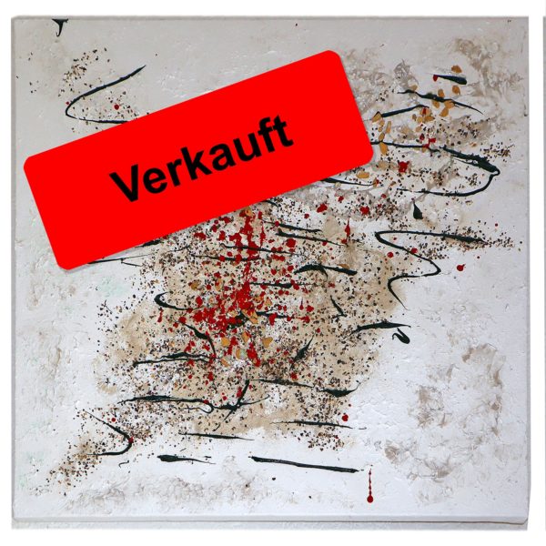 Bild Handgemalt Acryl Leinwand 70x70 cm