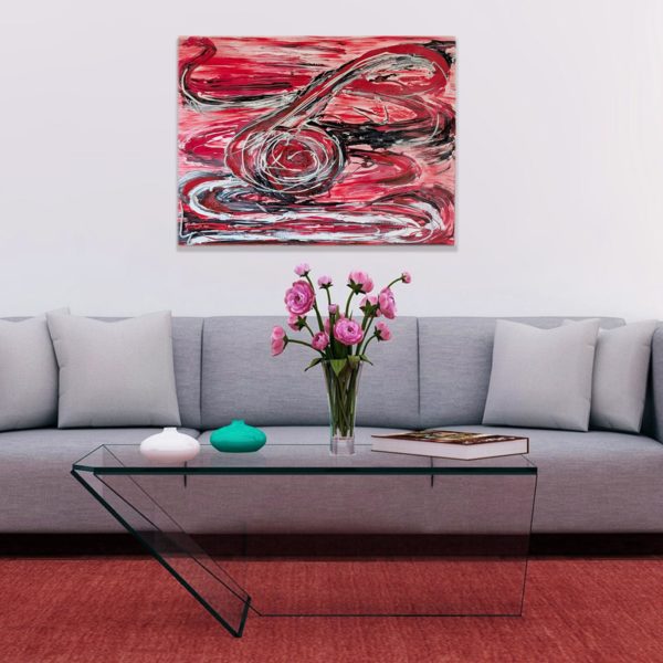 wild Bild Handgemalt Acryl Leinwand 80x60 cm "Wild"