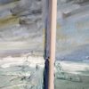 Bilder Handgemalt Acryl Leinwand "Ostsee" Original 3er Set H 80cm / B 40 bis 120 cm