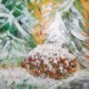 Der-erste-Schnee-5 Bild Handgemalt Acryl Leinwand 75x60 cm "Der erste Schnee"