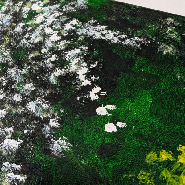 Bilder Handgemalt Acryl Leinwand "Blumenwiese" Original 3er Set H 70 / B 50-100 cm