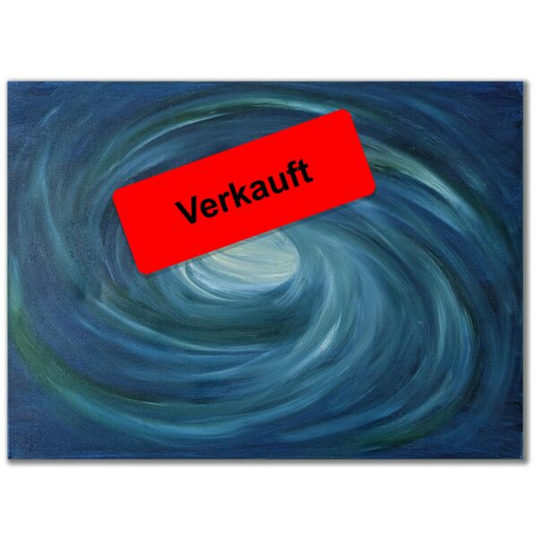 Bild Handgemalt Acryl Leinwand 70x70 cm "Sog"