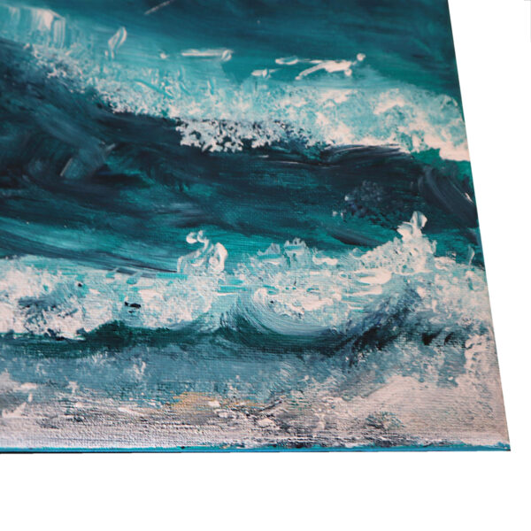 Bild Handgemalt Acryl "Wellen" 40x40 cm (1)