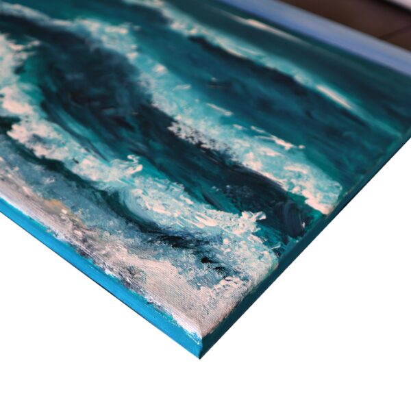 Bild Handgemalt Acryl "Wellen" 40x40 cm (1)