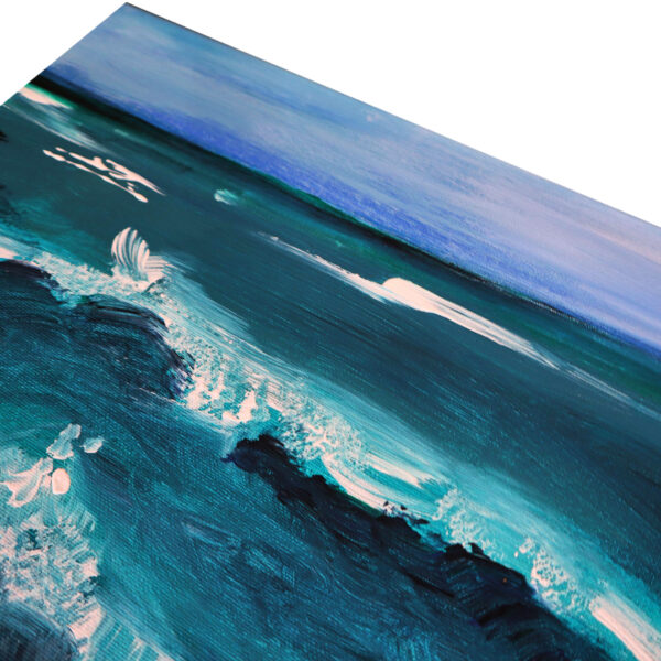 Bild Handgemalt Acryl "Wellen" 40x40 cm (1)