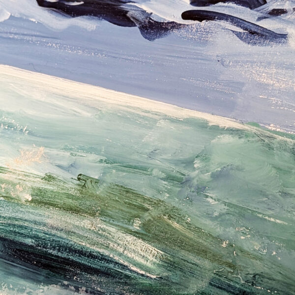 Bild Handgemalt Acryl Leinwand "Ostsee" Original H 80cm / B 120 cm